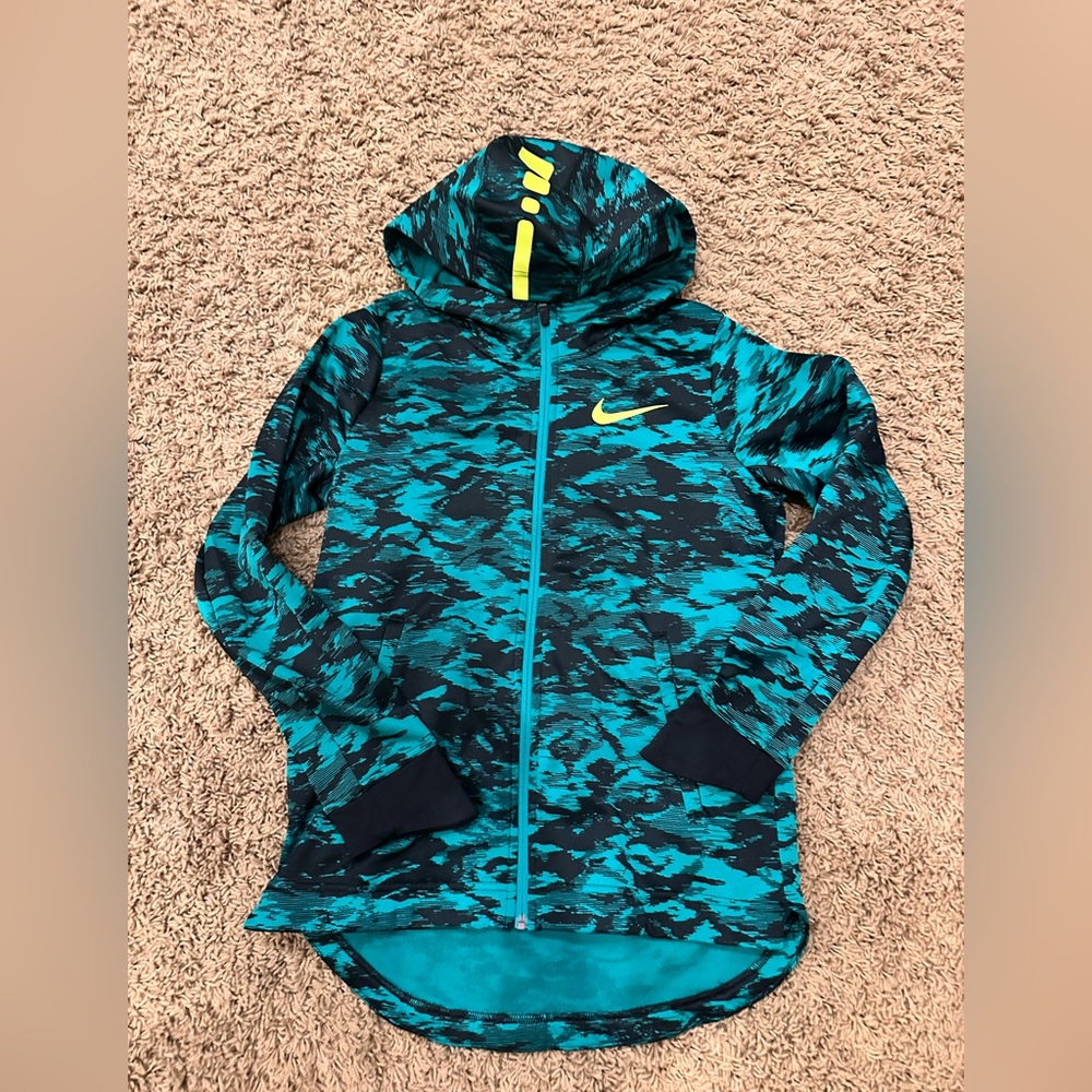 Nike hooded zip up sweatshirt.